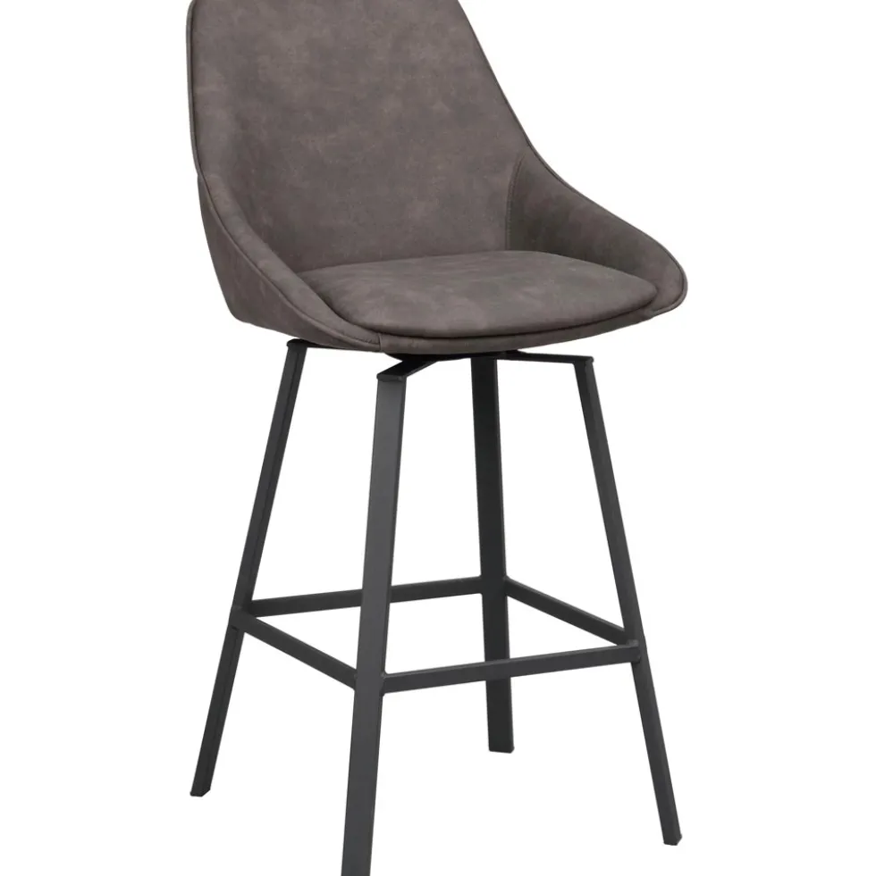 Alison barstol grått microfibertyg