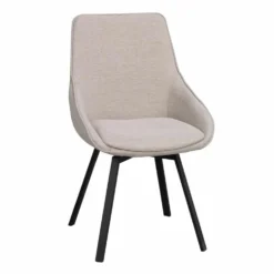 Alison snurrstol beige tyg