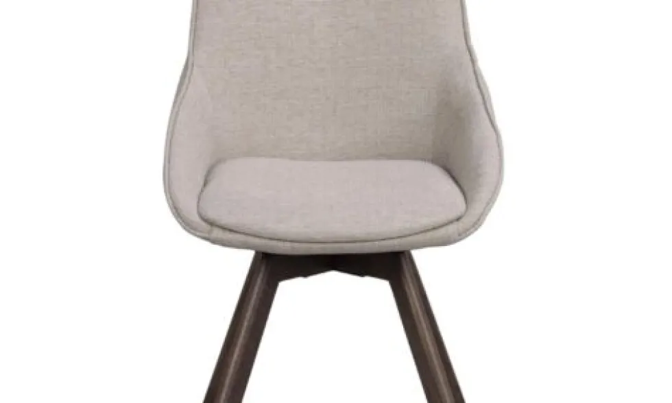 Alison snurrstol beige tyg /trä