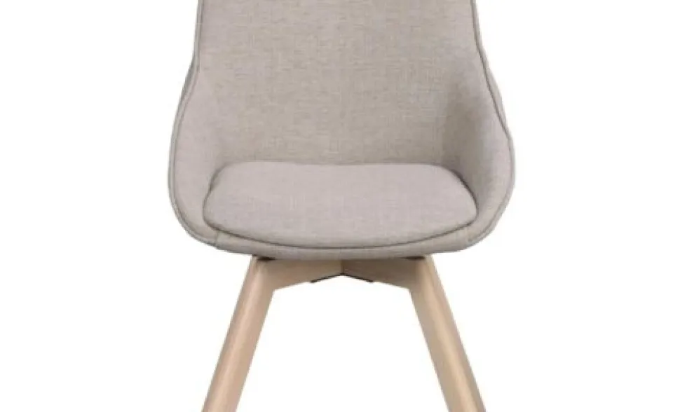 Alison snurrstol beige tyg /trä