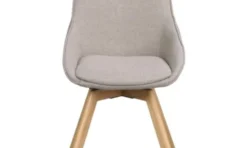 Alison snurrstol beige tyg /trä