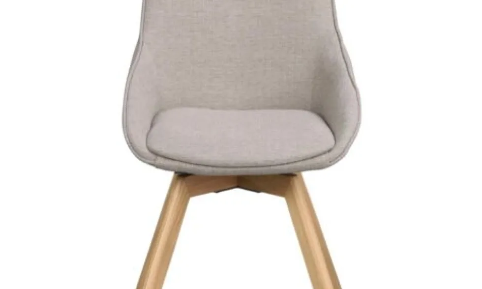 Alison snurrstol beige tyg /trä