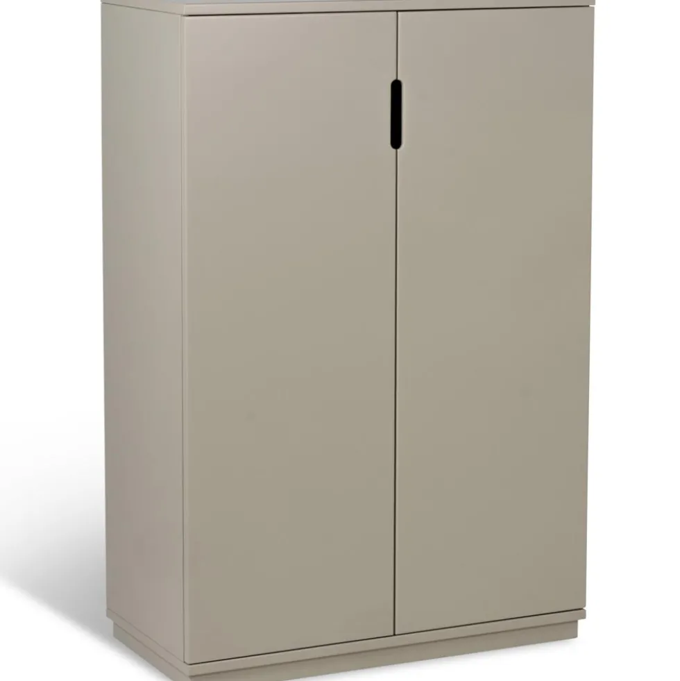 Aoko skåp täckta dörrar beige