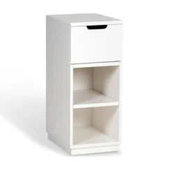 Aoko sängbord vitlack
