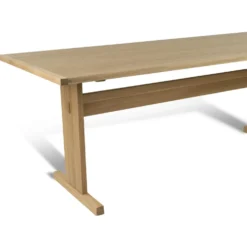 Arv matbord – vitpigmenterad mattlackad ek