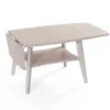 Birdie klaffbord 70 vitpigmenterad ek
