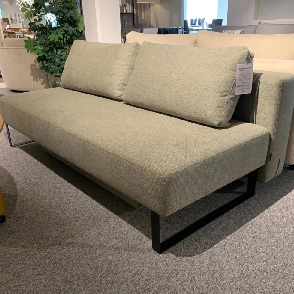 Buddy bäddsoffa längsbäddad – tyg elba thyme