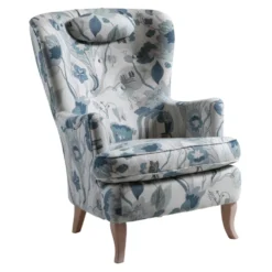 Carina fåtölj – tyg Californa 12 natur /ben vitoljad ek