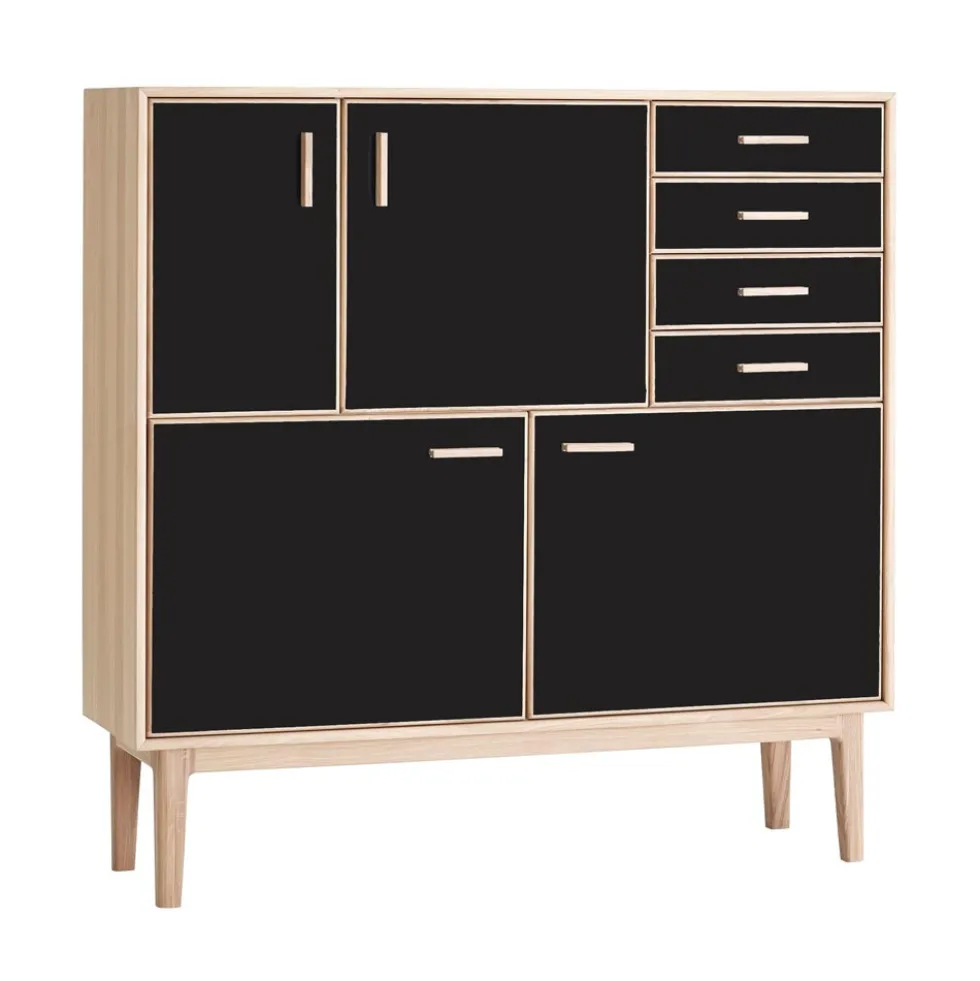 Casö 700 highboard ek/ svart