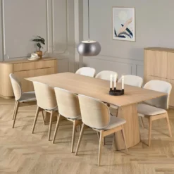 Collum matbord vitpigmenterad ek