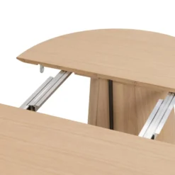Collum runt matbord vitpigmenterad ek