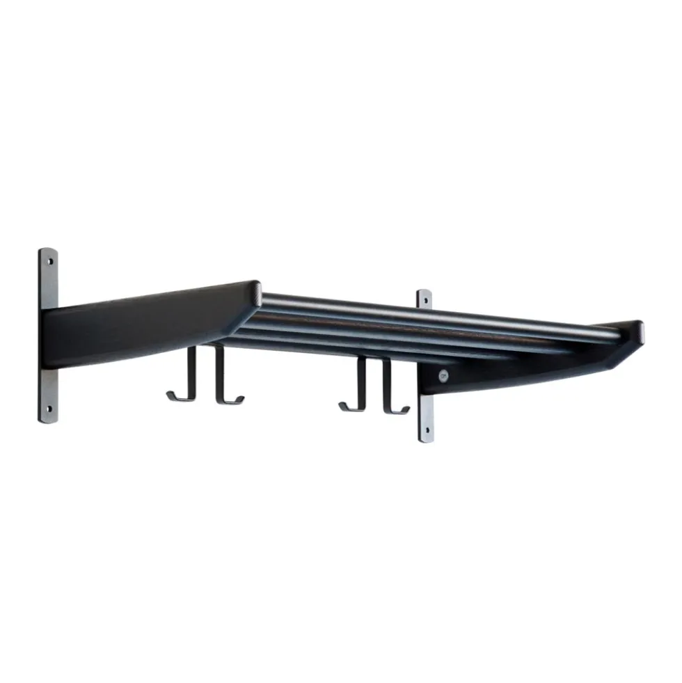 Cora hatthylla svartbetsad ek 59cm