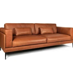 Dakota soffa – läder sauvage 665 brun