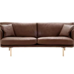 Electra soffa svängd – läder Vintage brown