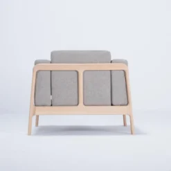 Fawn fåtölj – tyg archway mlf02/ vitoljad ek
