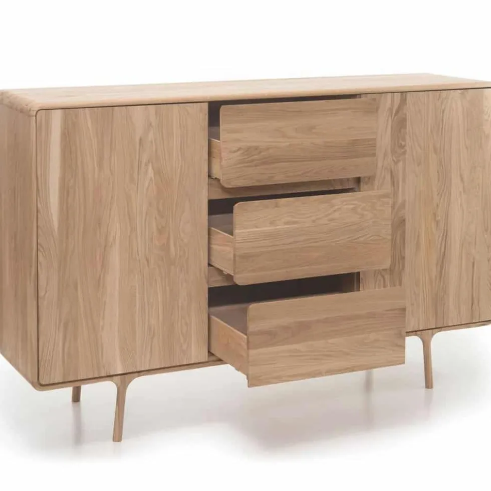 Fawn sideboard högt – vitoljad ek