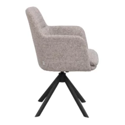 Gladstone karmstol mörkbeige tyg