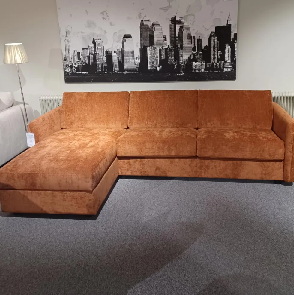 Grand bäddsoffa 140 med schäslong XL – tyg vibe