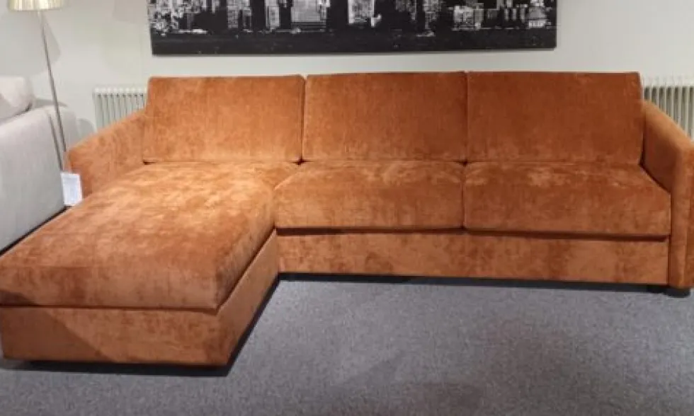 Grand bäddsoffa 140 med schäslong XL – tyg vibe