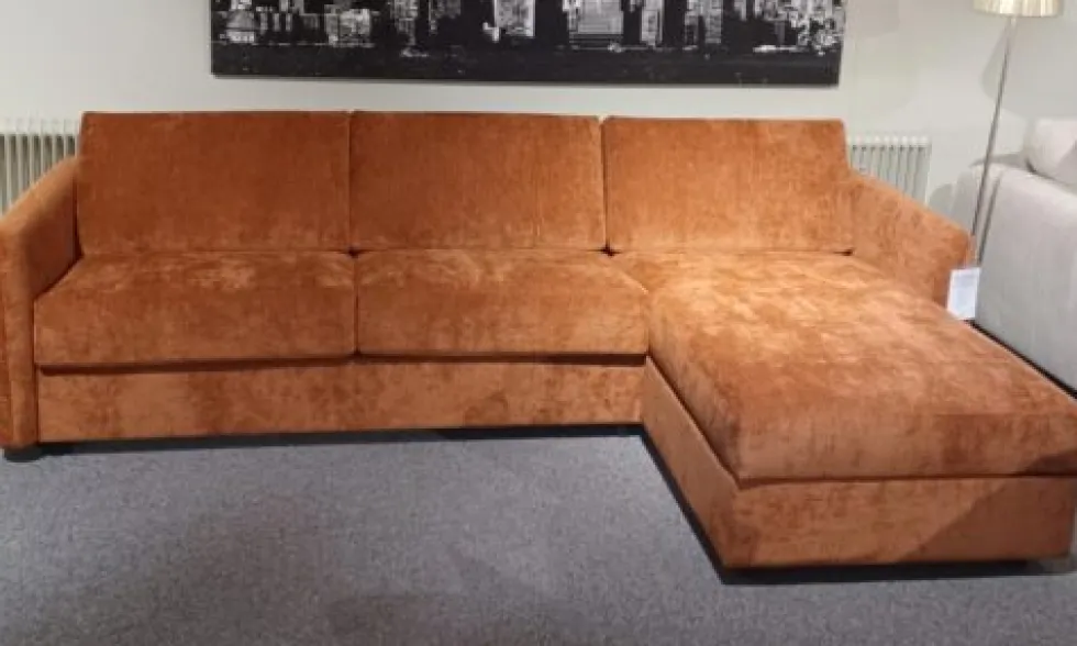 Grand bäddsoffa 140 med schäslong XL – tyg vibe