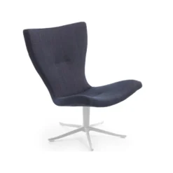 Gyro fåtölj – tyg matiss dark blue/ vitlack