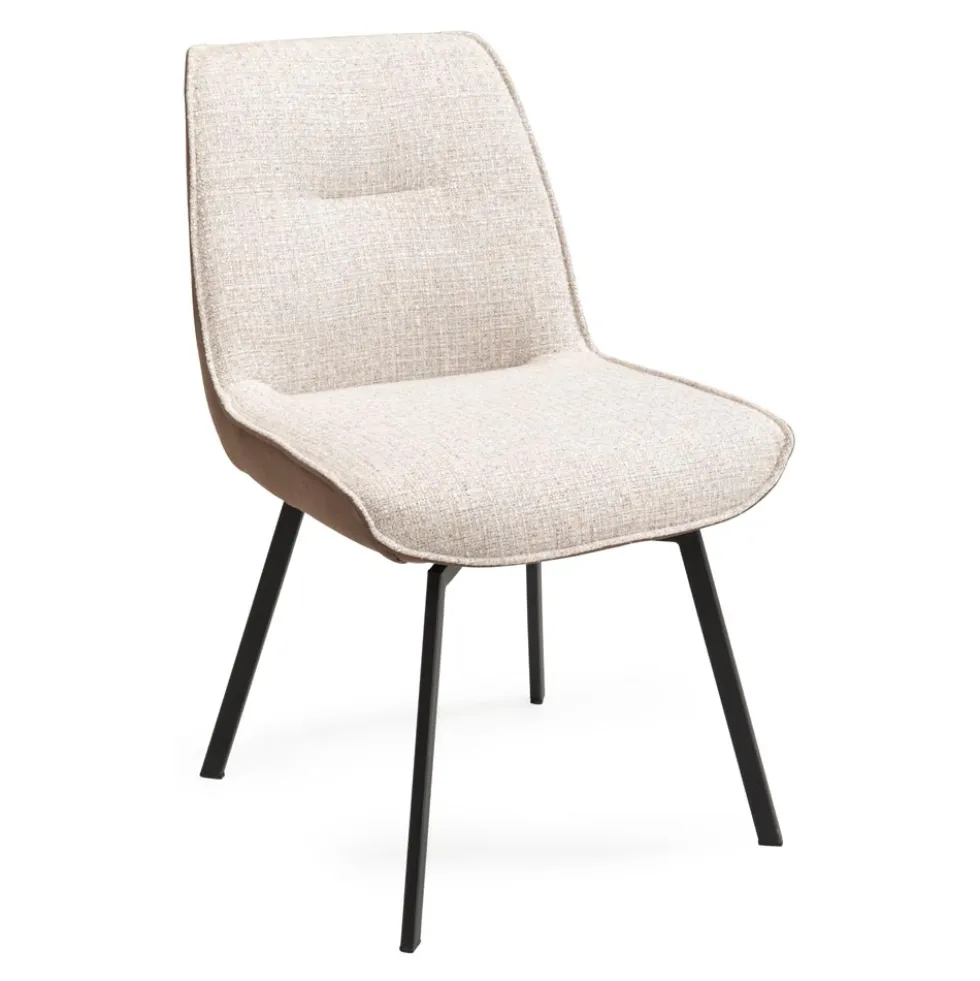 Hannover snurrstol light grey /taupe tyg