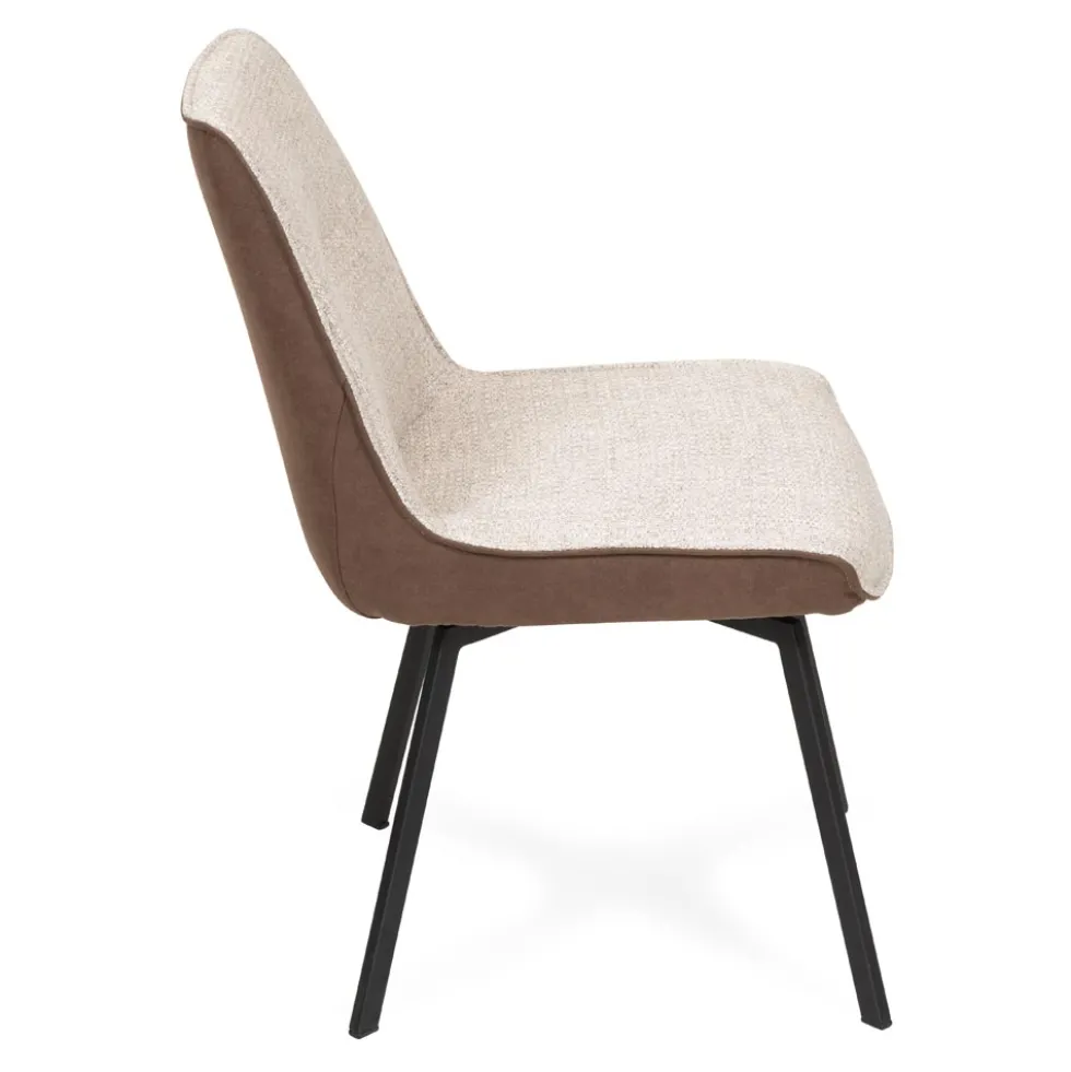 Hannover snurrstol light grey /taupe tyg