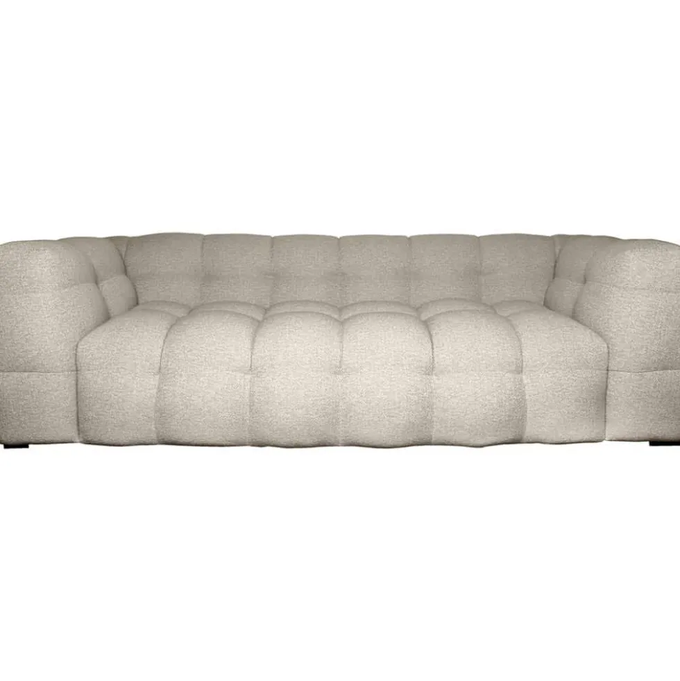 Kendall 3-sits soffa – tyg bouclé beige