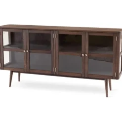 Löderup sideboard vitrin rökoljad ek