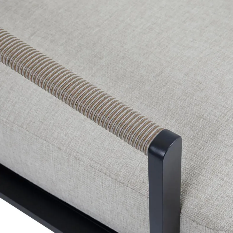 Lyra 2,5-sits soffa svart/beige