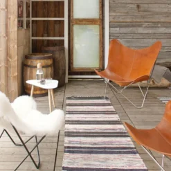 Mariposa Butterfly Chair – läder pampa black