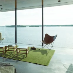Mariposa Butterfly Chair – läder pampa black
