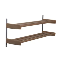 Meja skohylla ek 59cm vägg 2 plan