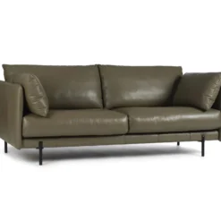 Morvane soffa – läder sauvage 610 grön
