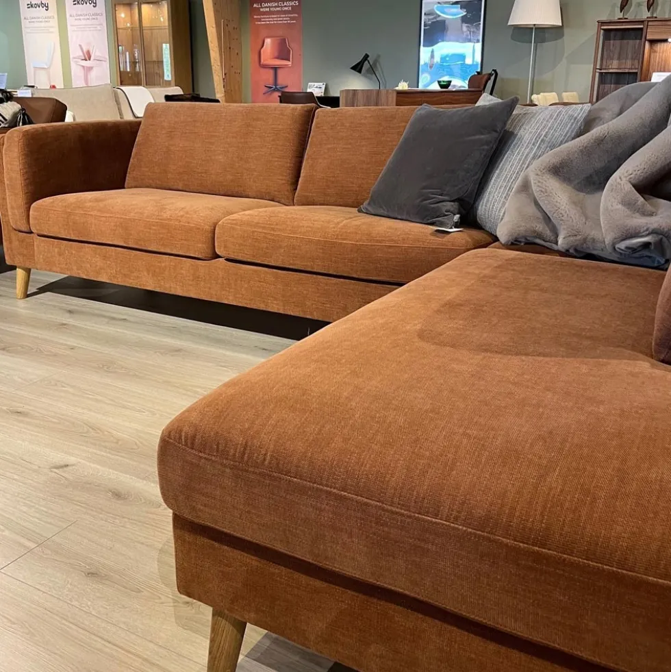 Nordic byggbar soffa – tyg lapis copper brown