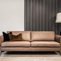 Nordic soffa 3-sits XXL – läder vintage taupe