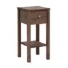 Saga sängbord rökt ek