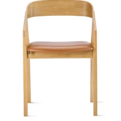 SM828 karmstol oljad ek/ läder calvados