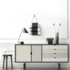 S6 sideboard svart /grå beige