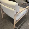 Stella fåtölj – tyg royal white 52/ vitoljad
