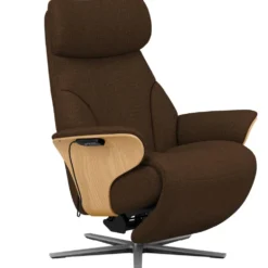 Stressless Adam reclinerfåtölj – tyg holly rust /ek natur