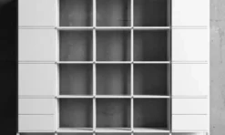 Stripe bokhylla vitlack – 5 sektion