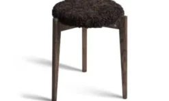 Vinz pall fårskinn brun
