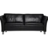 Wing soffa 3-sits Maxi – läder 5002sv svart